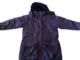 Eddie Bauer Vintage Women’s M Purple Long Sleeve Full Zip Hooded Goose Down Coat - £38.92 GBP