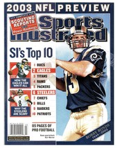 2003 Sports Illustrated Magazine NFL Preview Kurt Warner Donovan McNabb T Maddox - £11.72 GBP