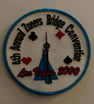 4th Annual Zoners Bridge Convention Las Vegas 2000 Patch Embroidered Bad... - $15.00