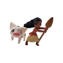 Disney MOANA McDonald&#39;s Happy Meal Toy Figure Lot of 2 - £3.00 GBP