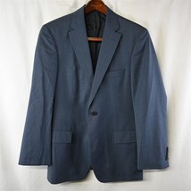 HUGO BOSS 38R Blue Pasini3 / Movie2 Super 100 Wool Blazer Sport Coat Jacket - £47.17 GBP