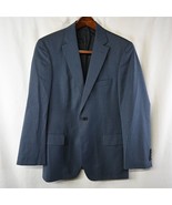 HUGO BOSS 38R Blue Pasini3 / Movie2 Super 100 Wool Blazer Sport Coat Jacket - £47.40 GBP