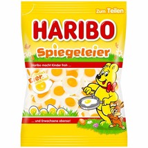 Haribo FRIED EGGS Easter gummy bears -175g-Made in Germany-FREE SHIPPING - $8.37