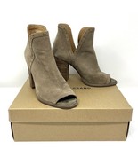 Lucky Brand Women&#39;s Brindle Libeth Suede Open Toe Booties 9M - $444.63 MXN