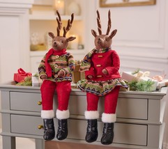 2-Piece Plush Reindeer Couple by Valerie - £155.06 GBP
