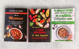 3 Spanish language cookbooks Cetogenica Mijotuse Mediterraneen Libro de ... - $268.87 MXN