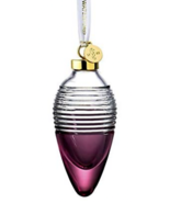 Waterford Crystal Lismore Love Drop Ornament Cranberry #1059694 NEW IN BOX  - $73.00