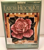 Natura Latch Hook Kit - Caron - Framed Rose - # Q601 - 17&quot; x 17&quot; - Brand... - £17.97 GBP