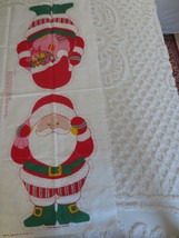 Springs Industries SANTA CLAUS Cotton PANEL for stuffing w/Directions--44&quot; x 18&quot; - £3.92 GBP