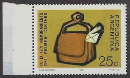 1972 ARGENTINA Stamp - Bicentenary 1st Argentine Mailman 25c, SC#972 D54 - $0.99