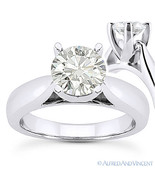 Round Cut Forever ONE D-E-F Moissanite 14k White Gold Solitaire Engageme... - $24,535.00 MXN+