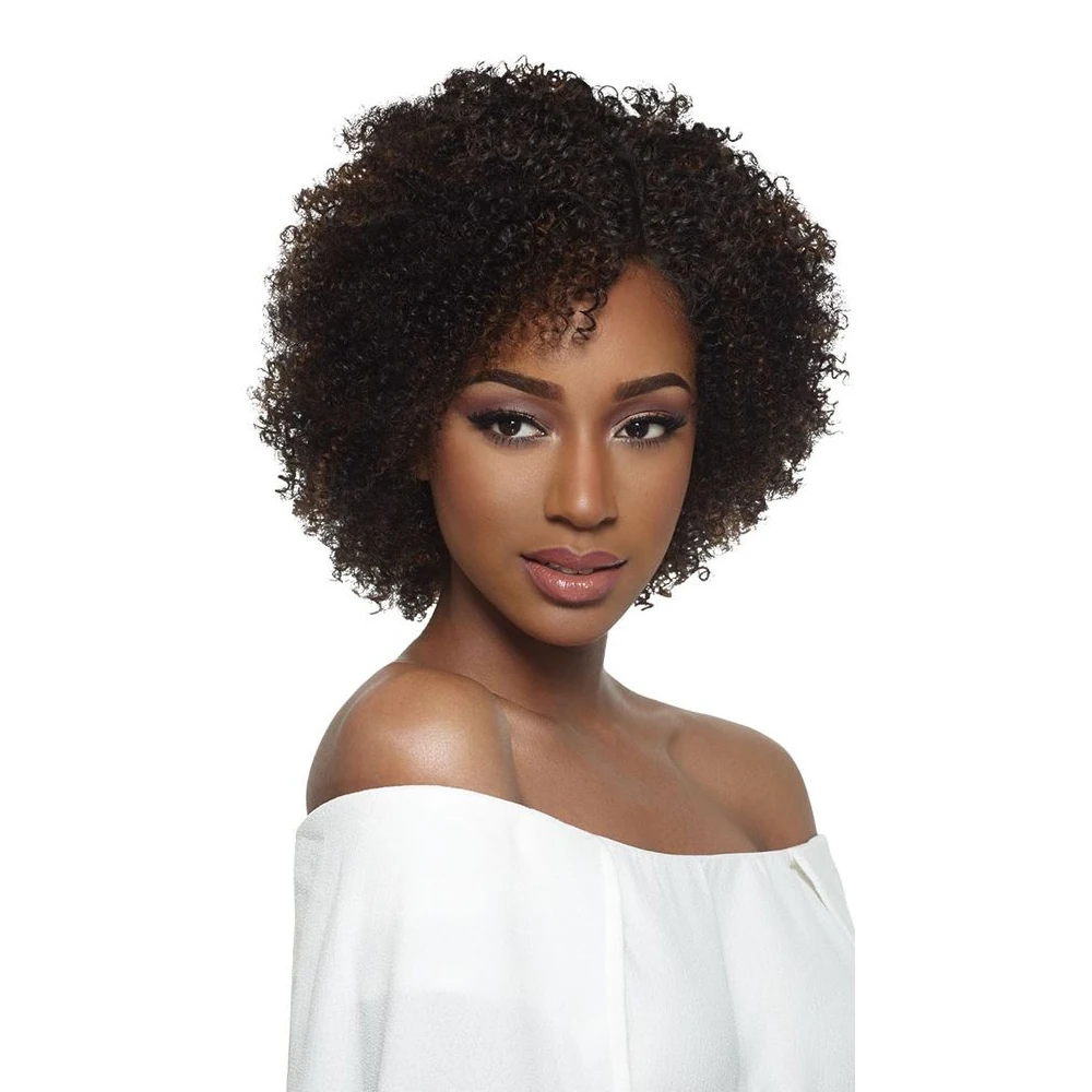 Pixie Cut Bob Wig Curly Human Hair Wigs For Black Women Afro Kinky Curly... - $49.90
