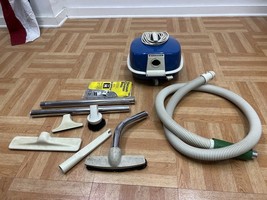 Vintage EUREKA CANISTER Vacuum Cleaner 3220 blue roto matic power wand bundle - £98.36 GBP