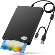 Floppy Disk Reader 3.5 inch External USB Floppy Disk Drive for PC Laptop and Des - £39.34 GBP