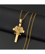 Poland Eagle and Cross Pendant Necklace Polska Poles Jewelry - $18.99