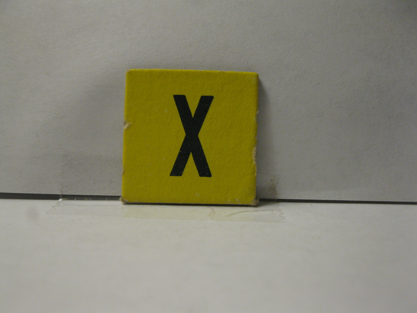 Primary image for 1958 Scrabble for Juniors Board Game Piece: Letter Tab - X