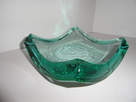 Stephen Schanser Art Glass Bowl Brush Strokes Signed and Dated image 7