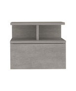 Nightstand Floating Flopini, Bedroom, Concrete Gray - $1,564.71 MXN