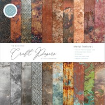 Craft Consortium Double-Sided Paper Pad 12&quot;X12&quot; 30/Pkg-Metal Textures, 2... - $415.77 MXN
