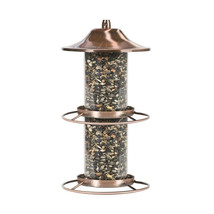 4.5 lbs Wild Bird Copper Panorama Bird Feeder 2 Ports - $70.61