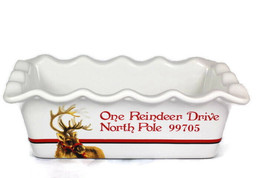 Fitz and Floyd Christmas Memories Letters to Santa Mini Loaf Pan 7.5&quot; - £15.06 GBP