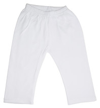 Bambini Newborn (0-6 Months) Unisex White Pants 100% Cotton White - $13.69