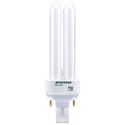 SYLVANIA 21113 26W double Twin Tube compact fluorescent lamp with 2-pin base - $11.99