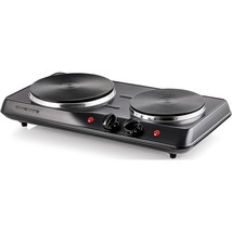 Ovente Electric Countertop Double Burner, 1700W Cooktop with 7.25 and 6.... - $51.99