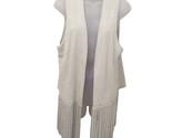 Vocal women’s faux Buckskin Vest with studded Fringe size Small - £18.16 GBP