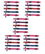 Cat Collar Bulk Packs Assorted Color Breakaway Safety Buckle with Jingle... - $75.91+