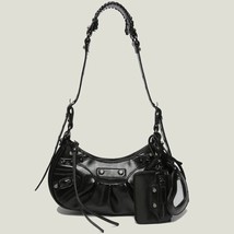 Ashion rivet shoulder bag new female luxury brand handbag vintage leather bag for women thumb200