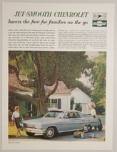 1962 Print Ad Chevrolet Impala 4-Door Sport Sedan Family Readies for Picnic - £14.79 GBP