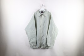 NOS Vintage 90s Streetwear Mens Size 3XL Blank Coach Coaches Jacket Gray USA - £47.73 GBP