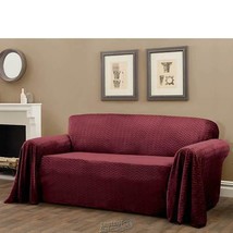 Mason Furniture Plush Throw - Sofa Wine 70" D x 170" W Pet - £49.17 GBP
