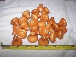 MAPLE FINISHED WOOD CABINET KNOBS / PULLS LOT OF 25 B - $17.95