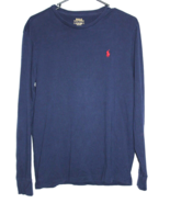 Polo Ralph Lauren Mens Shirt Navy Blue Red Pony Long Sleeve T-Shirt Size... - £14.08 GBP