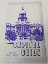 Illinois Capitol Guide Brochure 1966 Paul Powell Secretary of State Phot... - £11.58 GBP