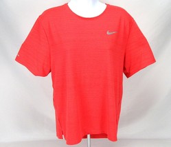 Nike Dri-Fit Running Women&#39;s Sz M Short Sleeve Shirt Athletic Activewear T-Shirt - £18.20 GBP
