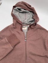 Linksoul Hoodie Sweatshirt Mens Large Brown Full Zip Golf - $27.12