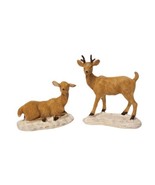 Vintage Stag and Doe Lemax Village Collection Figures 1999 #92298 MINT - £11.67 GBP
