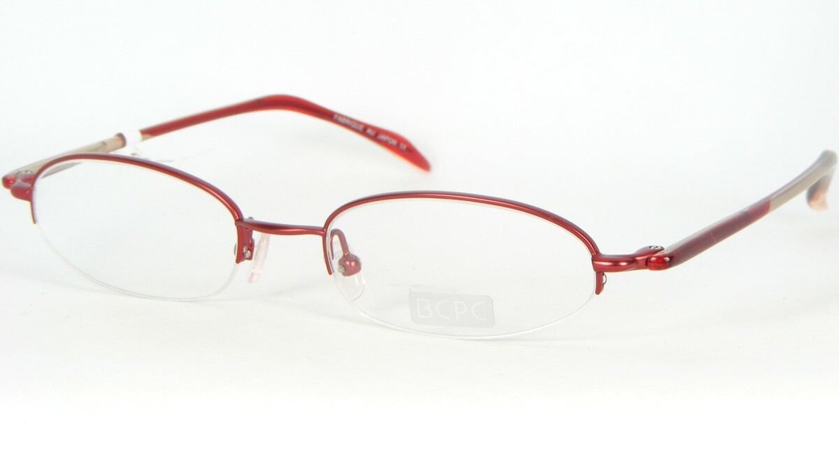 BCPC BP-179 Colores 9 Rojo Gafas Borde Medio Montura Metálica 48-18-132m... - $115.76