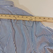 American Eagle Men's M Button-Down Shirt Long Sleeve Striped Blue Athletic Fit image 11