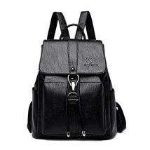  Backpack Women  Bag Famous  Leather Backpa For Girls Large Capacity School Bags - £141.75 GBP