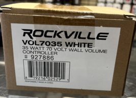 Rockville VOL7035 White 35w 70v Wall Volume Control Zone Controller Box - £15.76 GBP