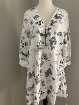 Zara Basic Babydoll  Retro Cotton Beach Ring Pull Dress Size M - $24.75