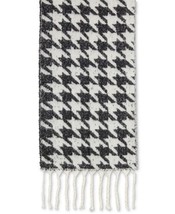 DKNY Womens Oversized Houndstooth Scarf Color Black Size One Size - £45.51 GBP