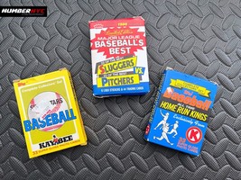 3x Vintage Baseball Sets Of 1985 Topps Circle K + 1986 Fleer + 1987 Topps Kaybee - £38.94 GBP