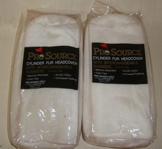 Pro source Golf white Cylinder Fur headcover With Numbers,Lot of 2 cover... - $18.76