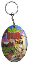 Ohio 3D Oval Double Sided Key Chain - $6.99