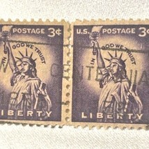2 - RARE 3 CENT LIBERTY  PURPLE LADY STATUE OF LIBERTY - $59.61